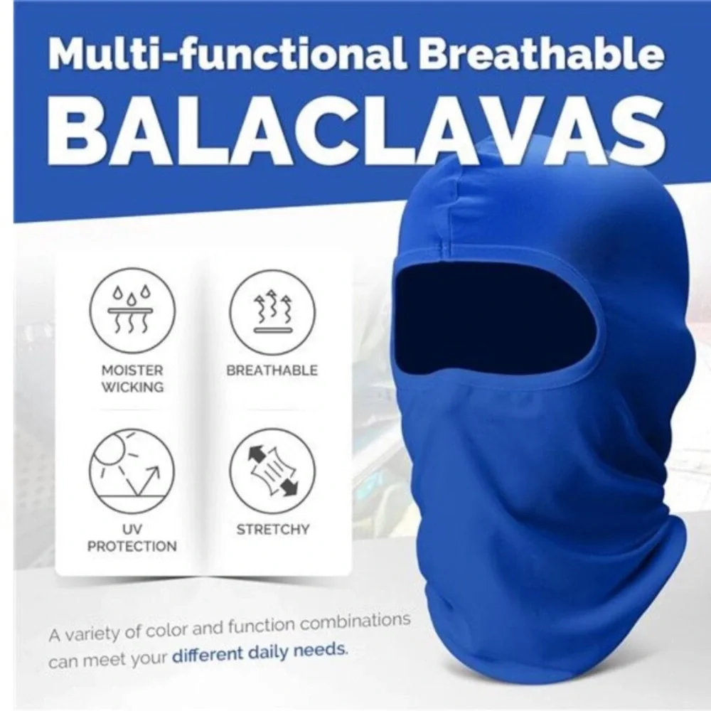 6 Pack Balaclava Ski Face Mask: Cooling Neck Gaiter Full Head Mask Face Cover
